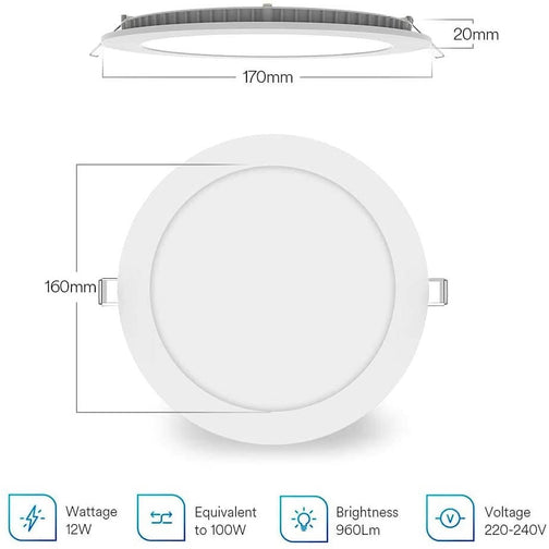 Downlight LED inteligente Lumary® 12W 4uds